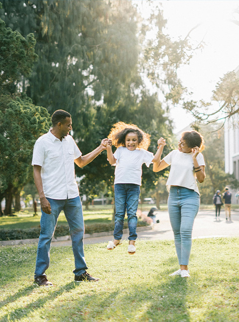 Happy Family Moments: Outdoor Fun and Togetherness